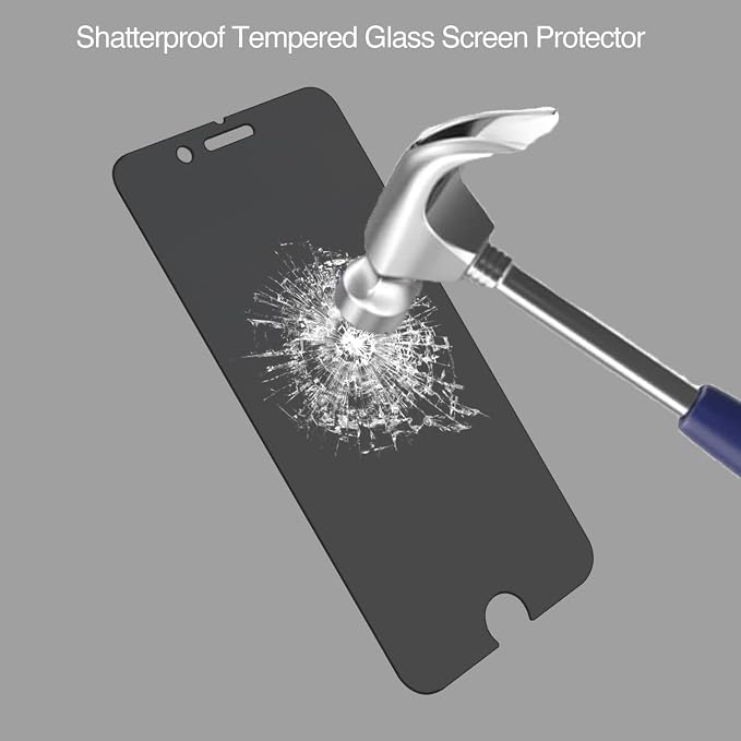 Deara ArmorPro 9H+ Tempered Glass Privacy Screen Protector for iPhone 11 Pro Max/iPhone Xs Max [6.5 Inch] Anti Spy Case Friendly (Longest Durable) 2 Pack