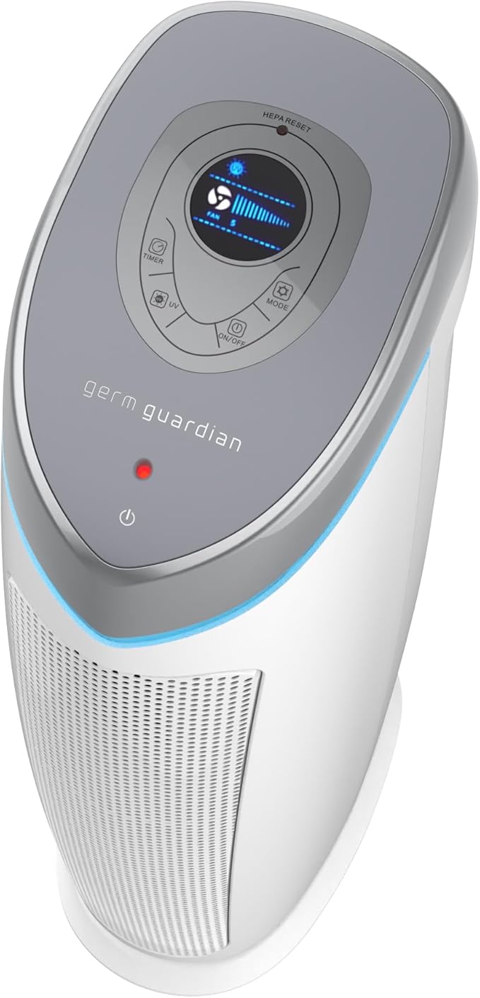 GermGuardian Air Purifier with Genuine HEPA 13 Pet Pure Filter, Removes 99.97%