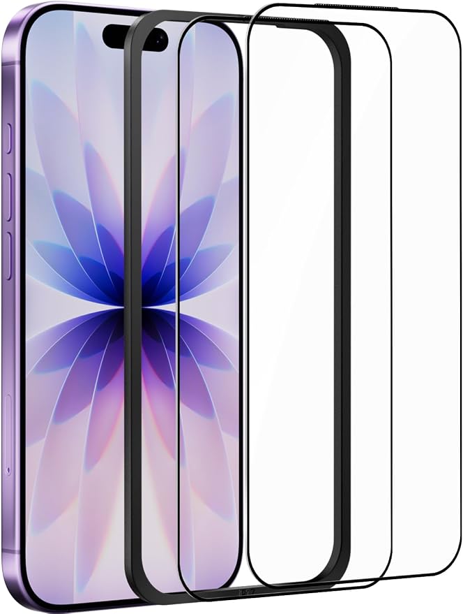 X-level 2 Pack for iPhone 17 Screen Protector with Alignment Frame Anti-Scratch Case FriendlyEasy InstallationTempered Glass Transparent HD for iPhone 17 6.3 Clear Film