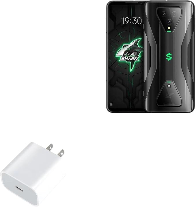 BoxWave Charger Compatible with Black Shark 3 Pro - PD GAN miniCube (30W) 30W Tiny PD GAN Type-C Wall Charger - Winter White