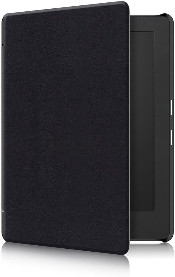 Kepuch Custer Case for Kobo Aura H2O Edition 2Ultra-Thin PU-Leather Hard Shell Cover for Kobo Aura H2O Edition 2 - Black