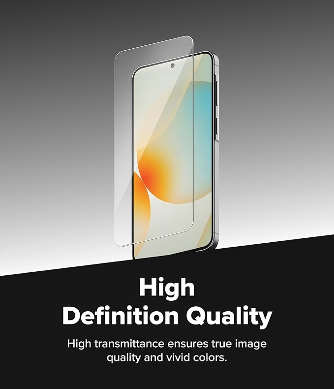 Ringke for Samsung Galaxy A35 5G Screen Protector [Easy Slide 2 Pack] | Easy Installation with Alignment Tool Case Friendly Premium 9H Hardness Tempered Glass