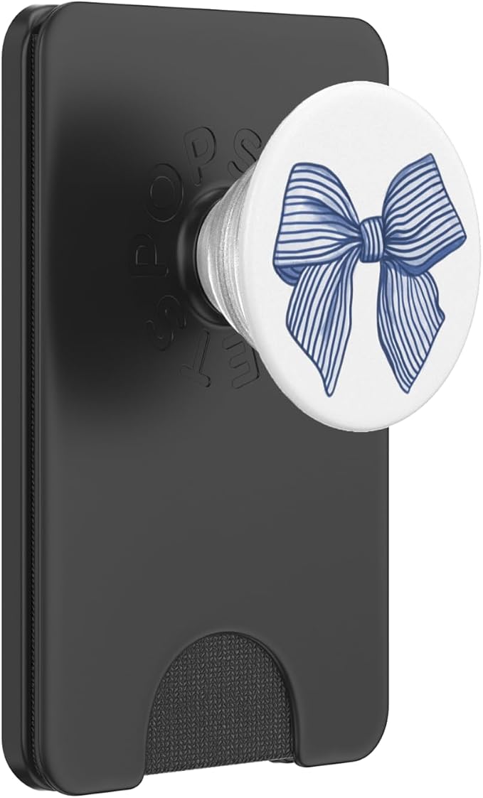 Coquette Blue Bow PopSockets PopGrip for MagSafe