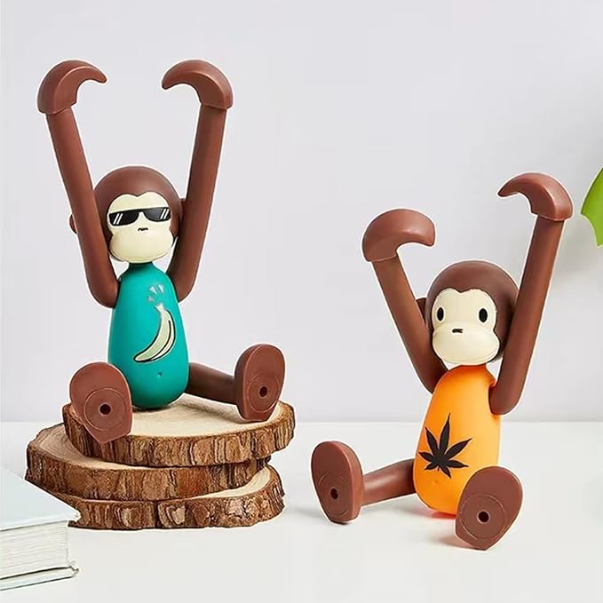 Cute Desk Accessory Funny Desk Decor - Adjustable Phone Holder for Smartphones &amp Tablets (Green)