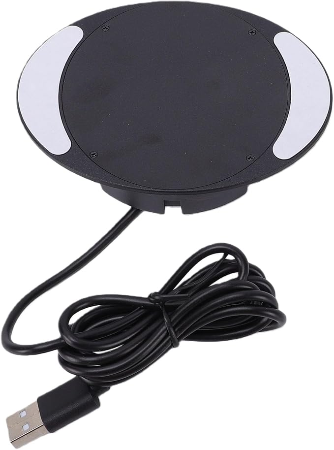 Concealed Wireless Charger Under Desk Wireless Charger 10W Fast Charging Countertop Phone with Automatically Adjusts Power Output for Table Nightstand Coffee Shops