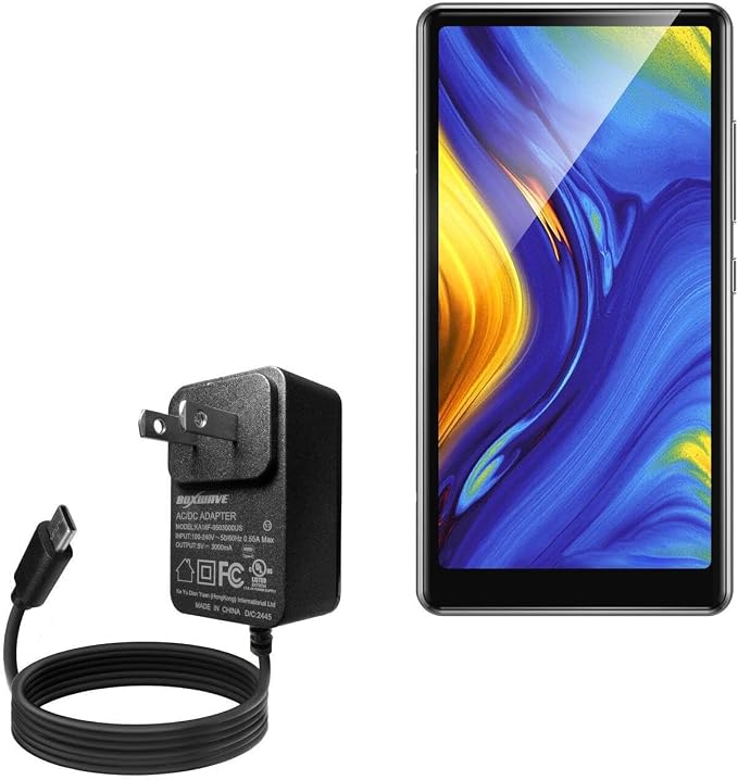 BoxWave Charger Compatible with AGPtek T03S MP3 - Wall Charger Direct (15W) Rapid Charge Your Device with Built-in 3ft Cable