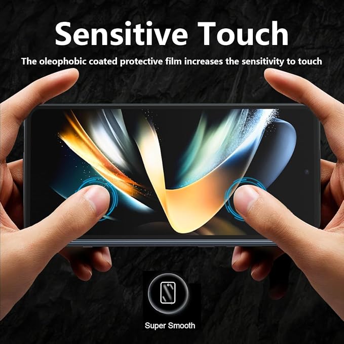 for iPhone 17 Pro Max Back Screen Protector Flexible Film Not Glass with Camera Lens Protector 2+2 Pack Self-Healing Anti Scratch HD Clear Soft TPU Protective Hydrogel Film