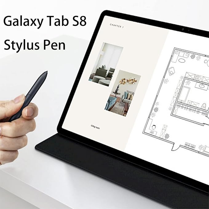 Galaxy Tab S8 Ultra S Pen withBluetooth for Samsung Galaxy Tab S8+Tab S8 Ultra Stylus Pen (EJ-PT870BJEGUJ)(Black)
