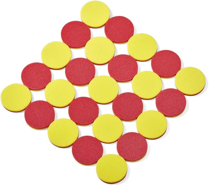 hand2mind Foam Two-Color Counters, Red and Yellow Counters, Counting Manipulatvies, Math Counters for Kids, Counting Chips, Math Manipulatives, Math Bingo Chips, Counters for Kids Math (Pack of 200)