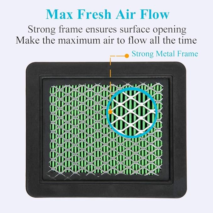 HOODELL 5 Pack 17211-zl8-023 Air Filter, Compatible