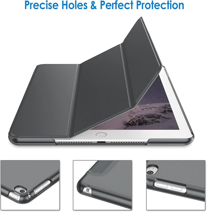 JETech Case for iPad Air 2 (2nd Generation) Smart Cover Auto Wake/Sleep (Blue)