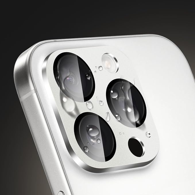 SAHARA - Ultra-Strong Camera Lens Protector for iPhone 16 Pro/16 Pro Max (2-Pack) Black (ZD00161)