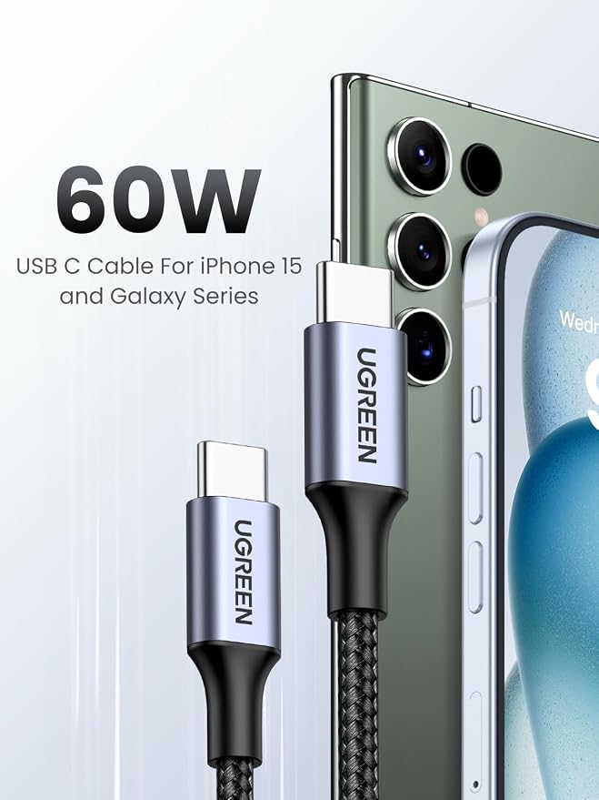UGREEN 45W USB C Charger Bundle with 60W 2-Pack USB C Cable