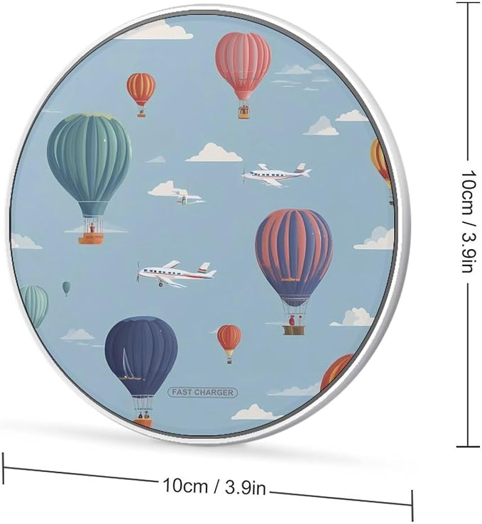 Aircraft Hot Air Balloon Wireless Charger Portable Charging Pad | LightweightAll Smartphone