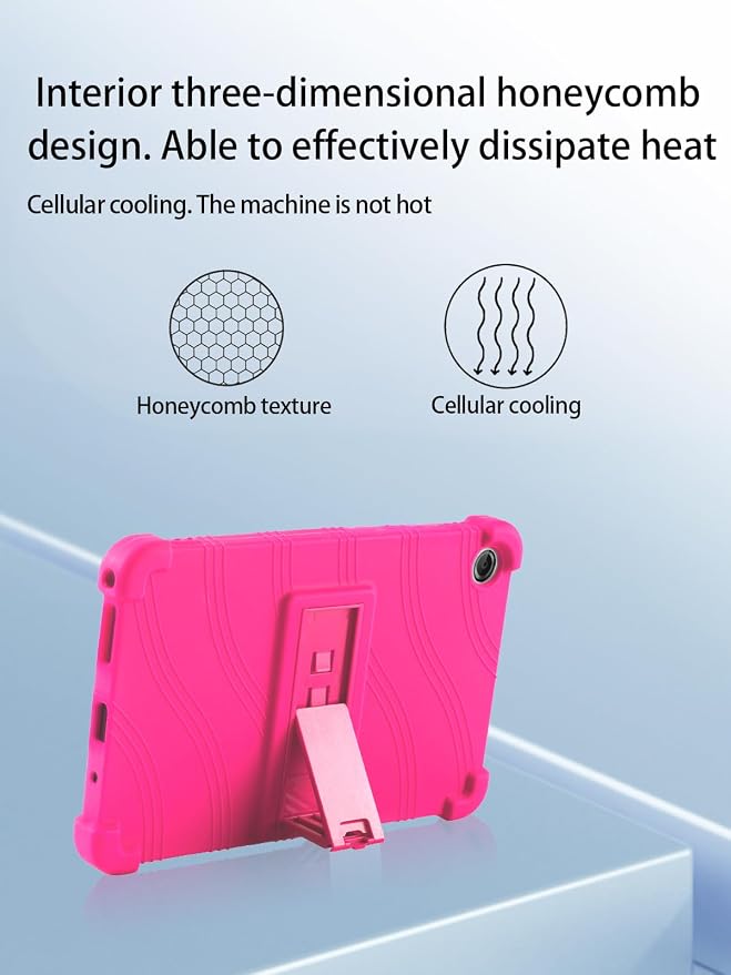 for Lenovo Tab One &amp Nook Reading Tablet Android Tablet8.7 inch Tablets CaseSoft Silicone Adjustable Stand Cover Lightweight Kids FriendlyBlack.
