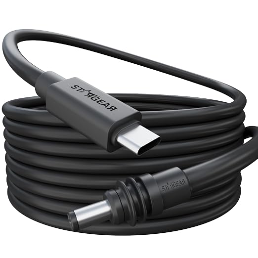 Starlink Mini Cable 16.4FT 18AWG 140W Starlink USB C to DC Power Cable with Smart Protocol Chip Waterproof DesignMini Accessories Compatible with 100W+ PD Source 28V PPS 20V PD Protocols