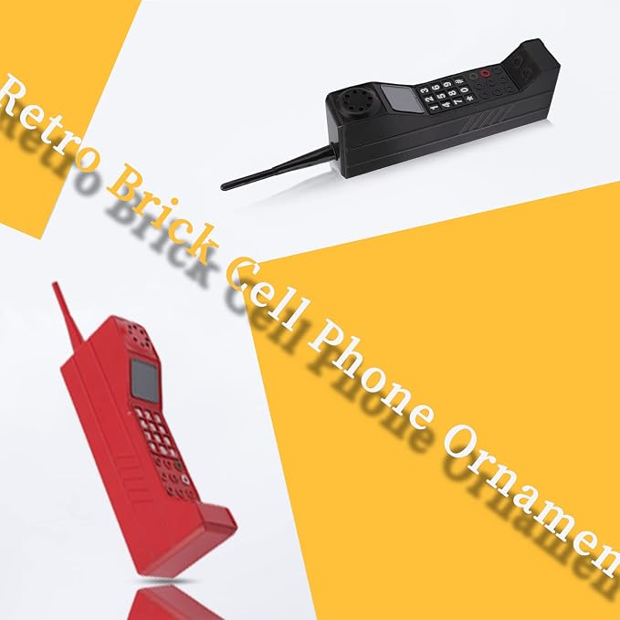 Retro 90s Mobile Phone Prop - Black for 80s 90s Party Decor &amp Home Living Room Decor