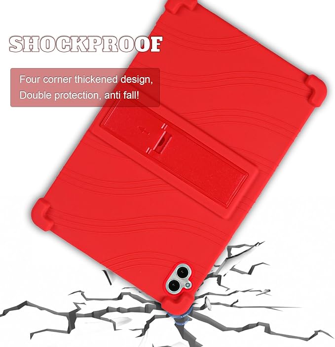 ATOOZ for Boost Celero 5G Tablet Case 10.95 Inch 2025Soft Silicone Shockproof Kids Case for Celero 5G Tablet 11 Inch with PC Stand (Black)