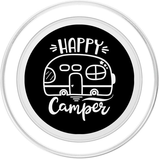 Cute Happy Camper Graphics for Women or Men PopSockets Adhesive PopGrip