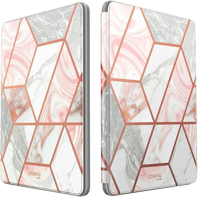i-Blason for iPad mini 7 Case iPad mini 6 Case 8.3 inch Marble | Built-in Screen Protector Auto Sleep/Wake Pencil Holder Trifold Stand Full-Body Protection