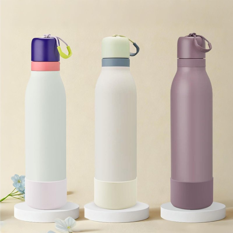 BKBY 2pcs Silicone Boot Compatible with Owala FreeSip Twist 24oz, Anti-Slip & Anti-Scratches Protective Sleeve Bottom Cover for Owalaa FreeSip Twist Water Bottle (Iced Breeze)