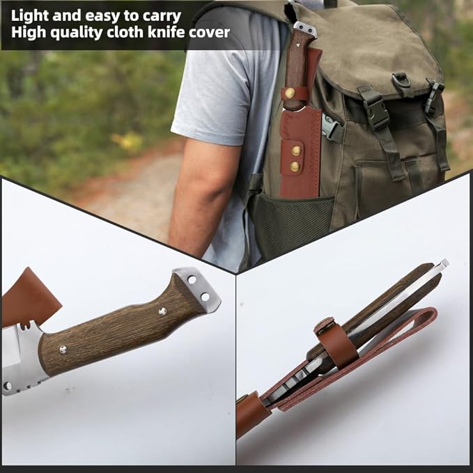 Survival Machete with Sheath for Cutting Trees, for Yard Work and for Bushcrafting Machetes Sickle Heavy Duty Machete for clearing Brush Garden Tools Construction Blade