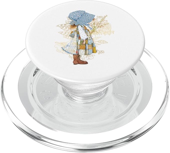 Holly Hobbie Classic Hat and Flowers PopSockets Adhesive PopGrip