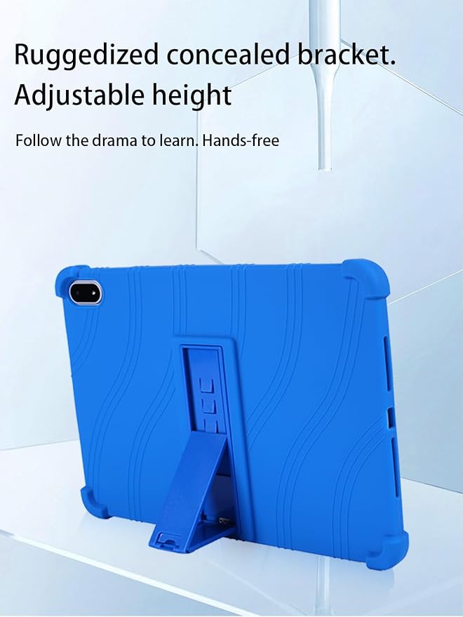 for OnePlus Pad 3 Android 15 Tablet13.2 inch Tablets CaseSoft Silicone Adjustable Stand Cover Lightweight Kids FriendlyBlack.