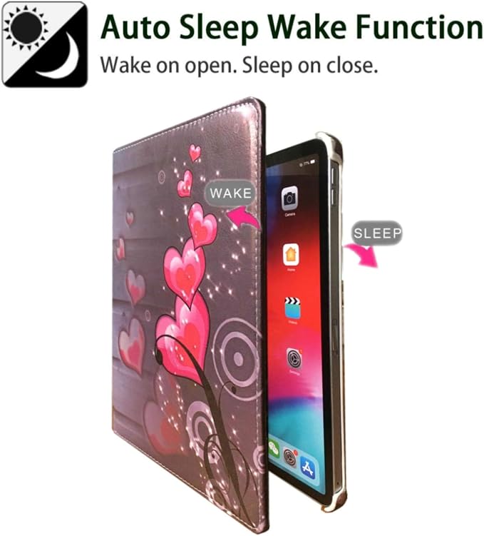 Case for ipad Cover 11inch 1st Generation 2018 Case Model A1980/A2013/A1934 / A1979 360 Degree Rotating Smart Leather Auto Sleep/Wake (Black)