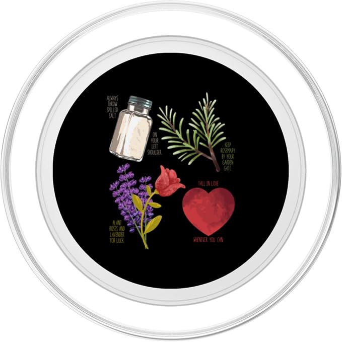 Practical Magic Salt Rosemary Lavender Love Witch Pagan PopSockets Adhesive PopGrip