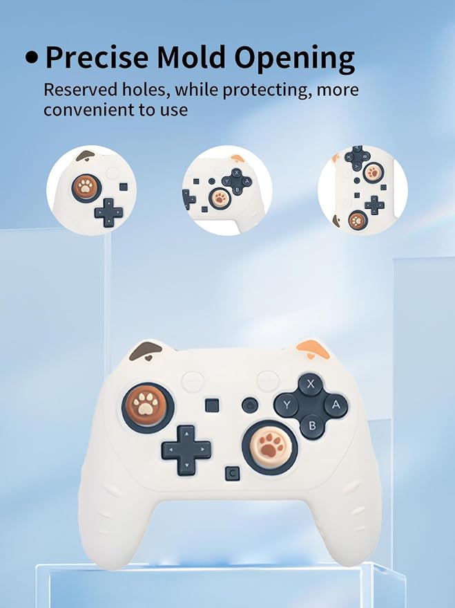 Case for Nintendo Switch 2 Pro ControllerUYRUREL Premium Sillence MaterialShock-Absorbing and Anti Drop Protection Soft Shellwith Stickers and Thumb GripsBlack.