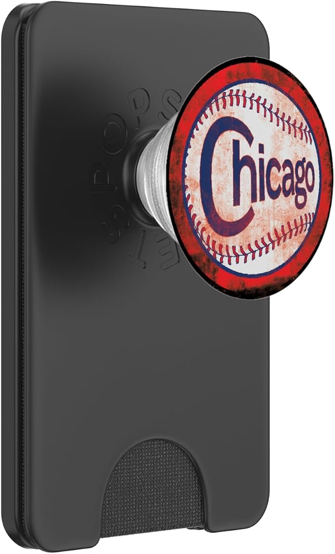 Distressed North Side Chicago Baseball Players PopSockets Adhesive PopGrip
