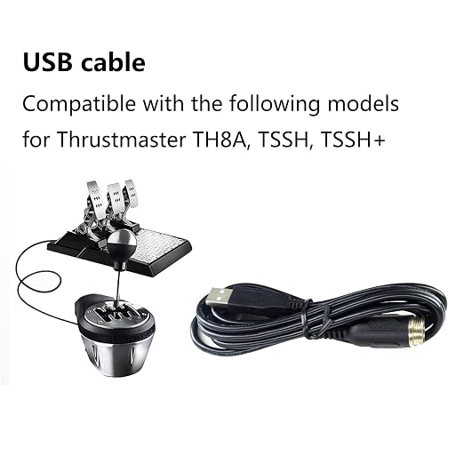 Connection USB Cable Adaptation for Thrustmaster TH8A Cable Hand Row TSS Handbrake Signal Line (USB)