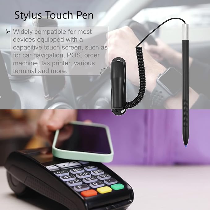 Touch Screen PenProfessional Touch Pen Spring Pen with Spring Rope Spring Pen for Resistive Screen Car Navigation Touch Screen