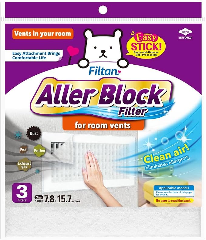 Aller Block Room Vent Filters – Anti-Allergenic, Captures Dust & Pollen