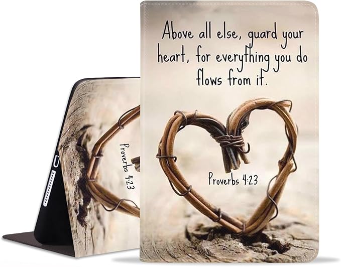 for iPad mini 1 2 3 4 5 Case Stay Positive Work Hard and Make It Happen Inspirational Quote Slim Lightweight PU Leather Stand Cover with Auto Wake/Sleep for iPad mini 5th/4th Gen 7.9 Inch