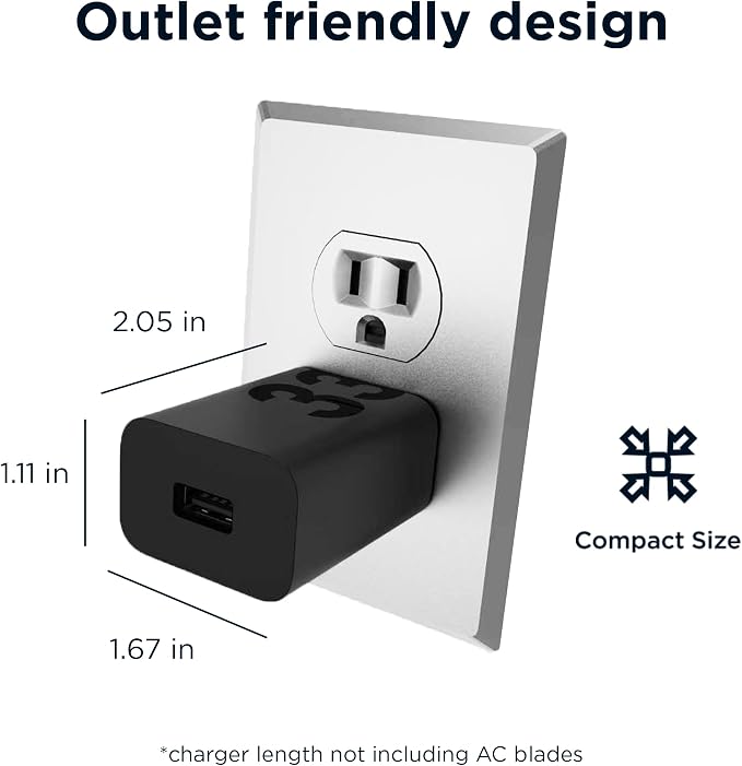Motorola TurboPower 33 QC3.0 Charger with 1m USB-A to USB-C Cable | For Moto G86 Power 5G G56 5G G55 5G Razr 60 Razr 50 Edge 30