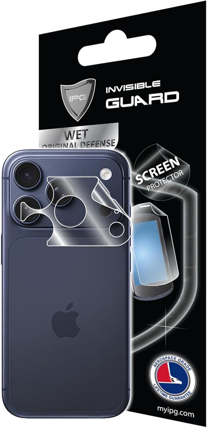 IPG for iPhone 17 Screen + Back Full body Hydrogel Protector Invisible Touch Screen Sensitive Ultra HD Clear Film Anti Scratch Skin Guard - Smooth/Self-Healing/Bubble -Free for iPh17FB