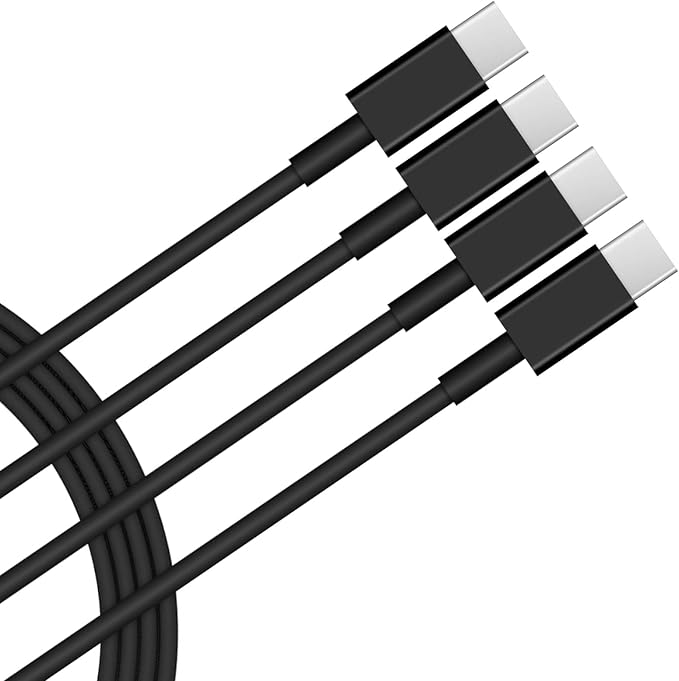 Works PRO 5ft USB-C Cable for ZTE Blade A31 Plus Hi Powered Cable (Black 1.5M)