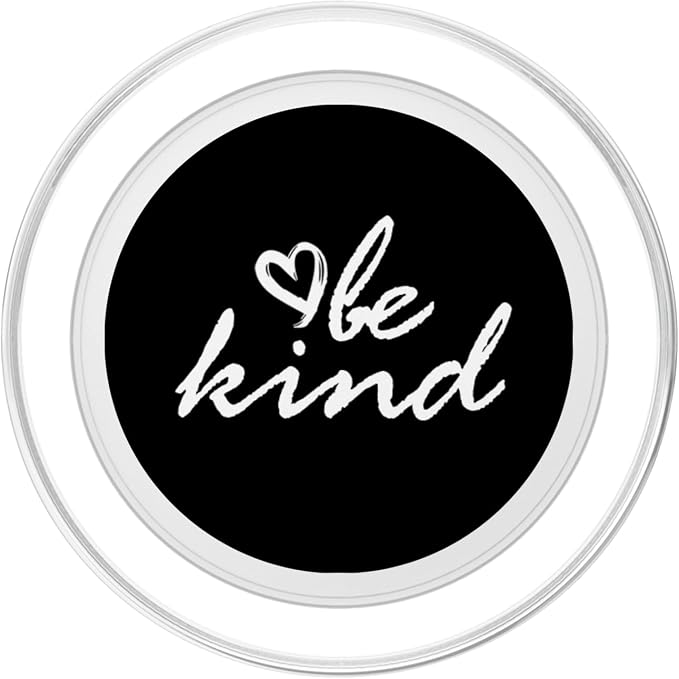 White Be Kind Black PopSockets Adhesive PopGrip