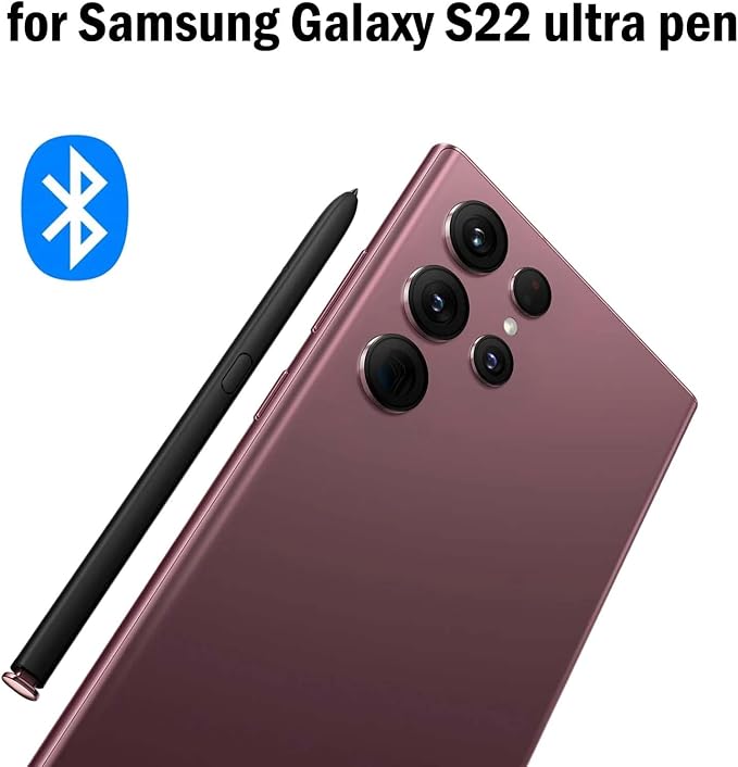 S22 Ultra S Pen WithBluetooth Replacement Stylus Pen for Samsung Galaxy S22 Ultra All Versions 5G Stylus PenSmooth Writing(Phantom Black)