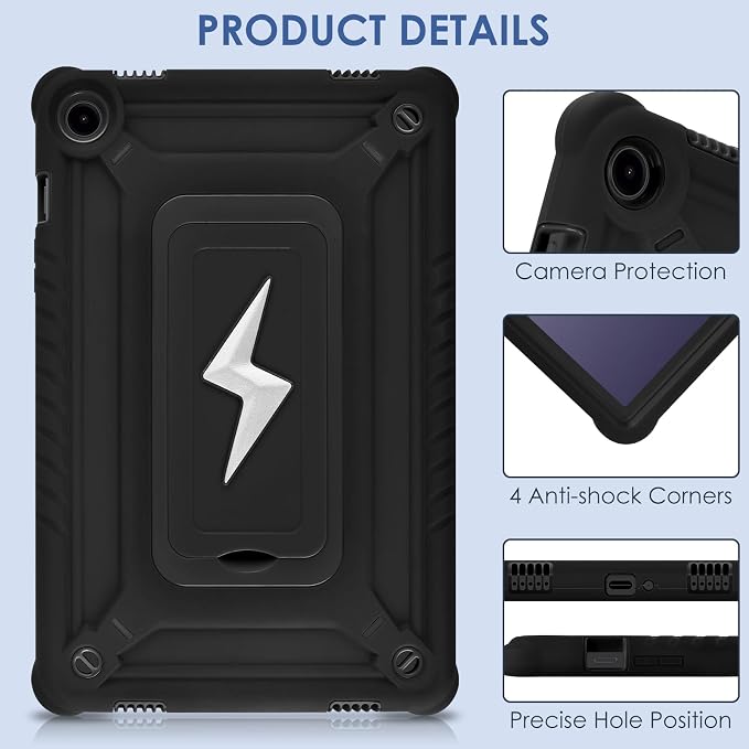 DETUOSI Case for Samsung Galaxy Tab A9+/A9 Plus Case 11 inch 2024/2023 (SM-X210/X216/X218) Heavy Duty Protection Shockproof Rugged Case for Galaxy Tab A9 Plus with Stand and Shoulder Strap