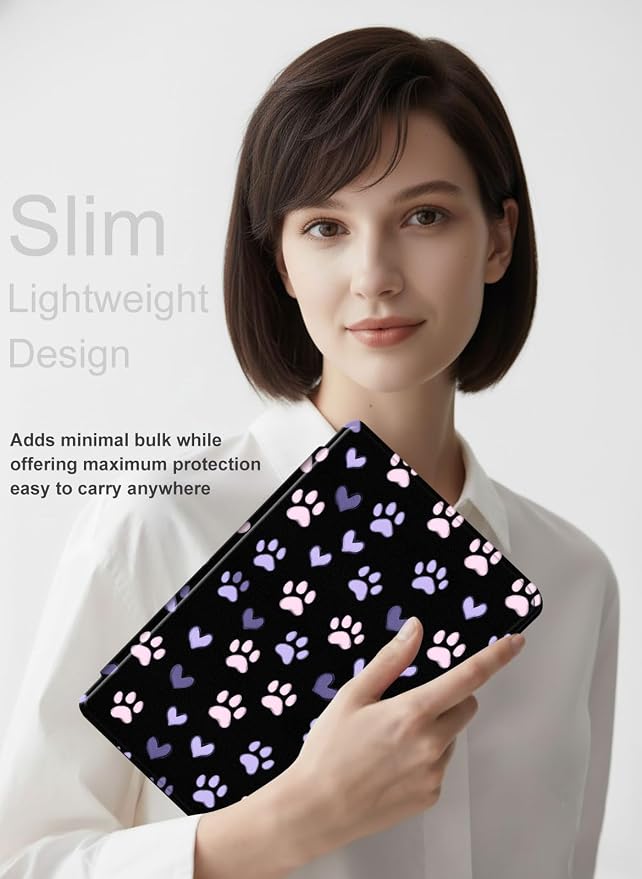 for iPad 11th Generation (A16 2025) 11 / iPad 10th Gen 10.9 2022 Case 360° Rotating PU Leather Stand Cover with Auto Sleep/Wake Shockproof TPU Backl Raccoon Perched
