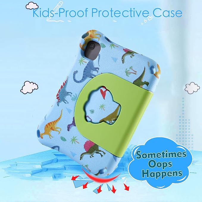 Dinosaur REVVL Tab 5G 2023 10.36 inch Case for Kid Boy Light EVA Kids Friendly Tablet Cover with Handle Kickstand Kid-Pro Shockproof Full Cover Boy's Gift (KL)