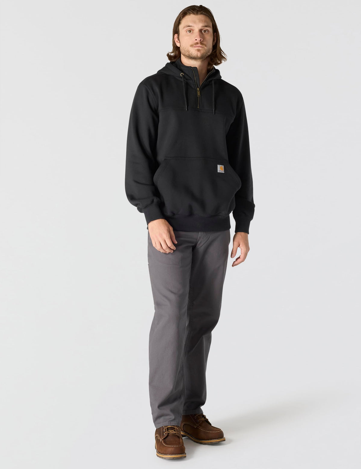 Carhartt Men's Paxton 1/4-Zip Sweatshirt, Black, X-Large