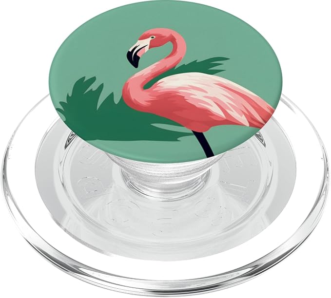 Cute Pink Flamingo Tropical Flamingos PopSockets PopGrip for MagSafe