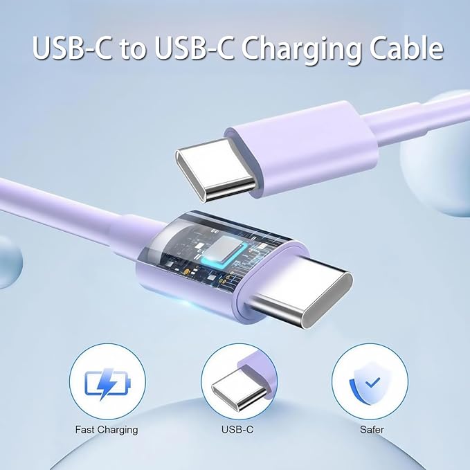 45W Samsung Super Fast Charger Type C to Type C Android Charger Fast USBC Charging Cable 6ft Compatible for Samsung Galaxy S25 ultra S24 S23 S22 S21 S20 S10 S9 A56 A55 A54 A53 A36 A35 A16 A15 A14 A17