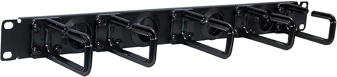 Tripp Lite Vertical Server Rack Enclosure Cable Manager, Flexible Rings, Black Steel, 6 Foot / 1.8 Meters, Two 3-Foot Sections, 5-Year Warranty (SRCABLERINGVRT)