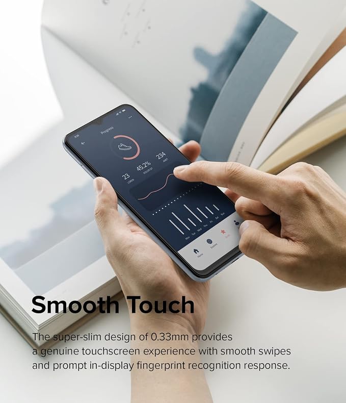 Ringke for Samsung Galaxy A13 4G / 5G Screen Protector [Glass 2 Pack] | Case Friendly Shatterproof Premium 9H Hardness Tempered Glass