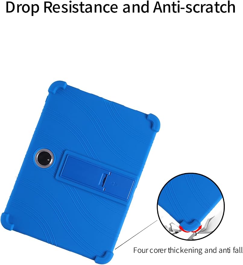 for OnePlus PAD 2 2024 Tablet CaseSoft Silicone Adjustable Stand Shockproof Kids Friendly for OnePlus PAD 2 12.1 (Black)